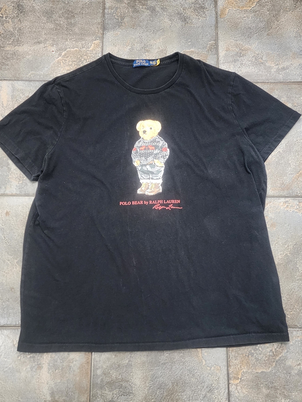 Polo Ralph Lauren Men's 2XL Y2K Polo Bear Winter Christmas Preppy T Shirt